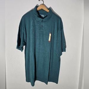 Haggar EZ's polo shirt sea green men's size large